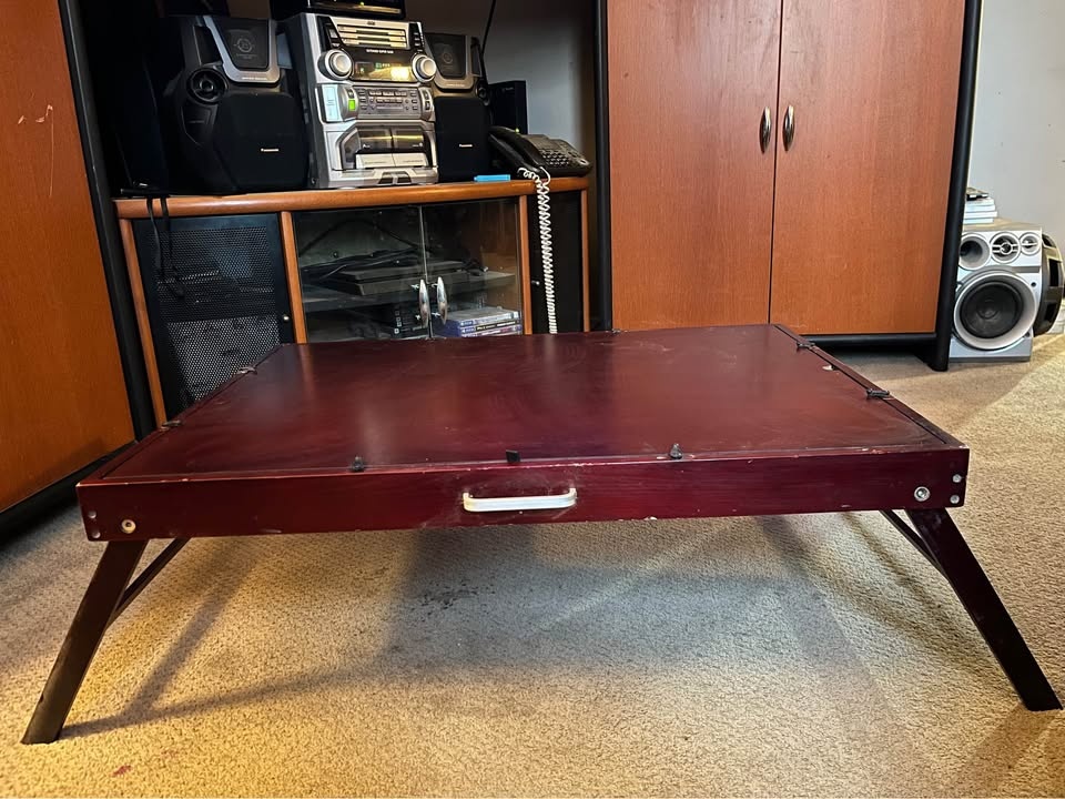 Portable Folding Puzzle Table Board with Felt Surface and Drawer - photo 3