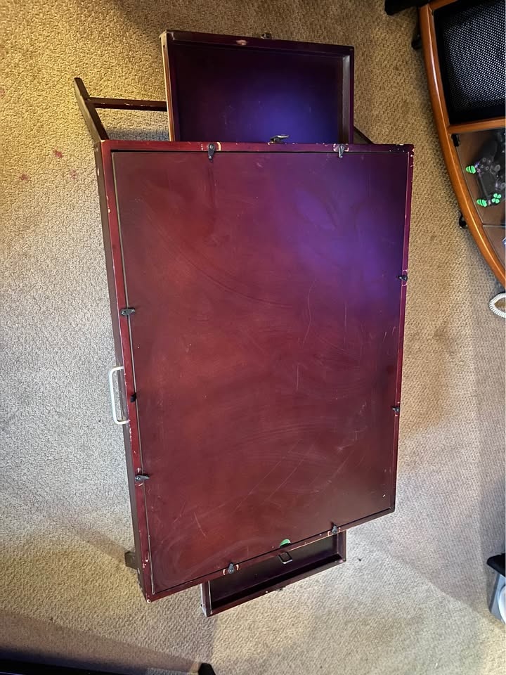 Portable Folding Puzzle Table Board with Felt Surface and Drawer - photo 5