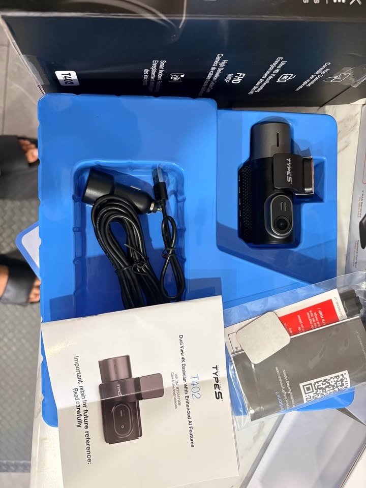 TYPES T402 Dual View 4K Dashcam w/ 32GB MicroSD & AI - photo 2