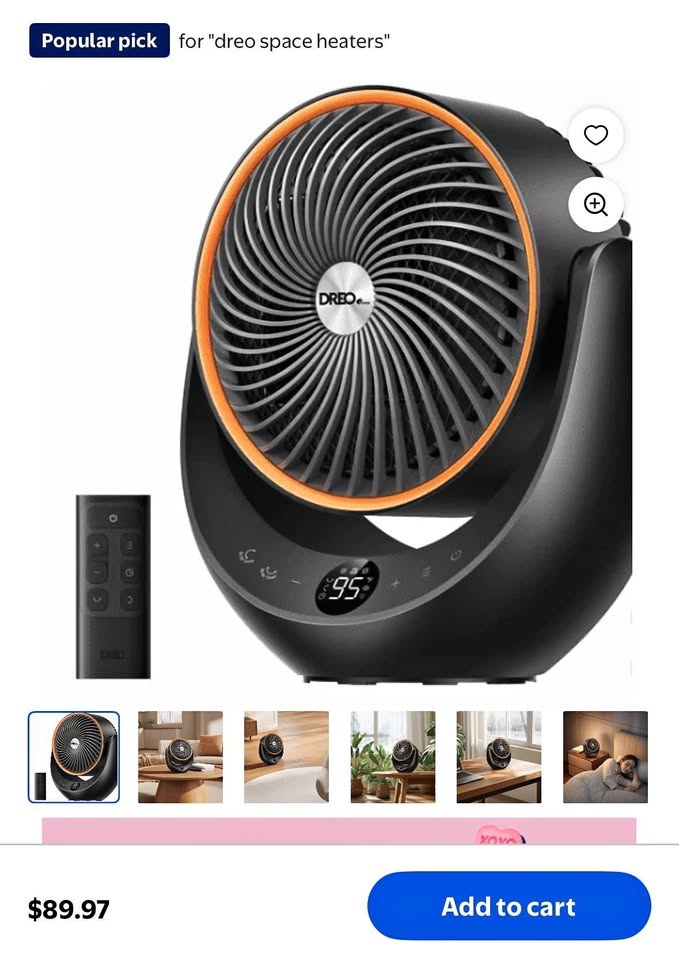 Brand new DREO Portable Space Heater and fan with Remote