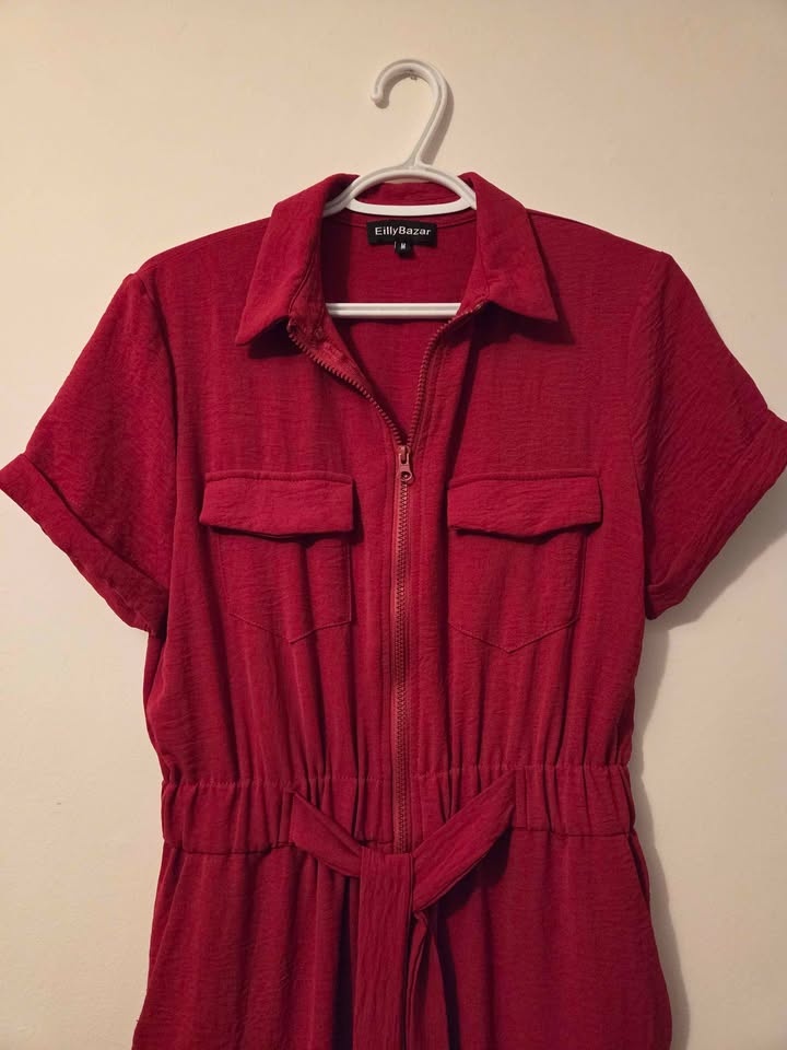Eilly Bazar Red Jumpsuit M - photo 3