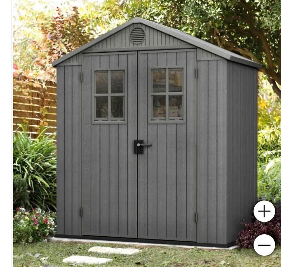 Keter Darwin 6x4 Outdoor Storage Shed - New In Box