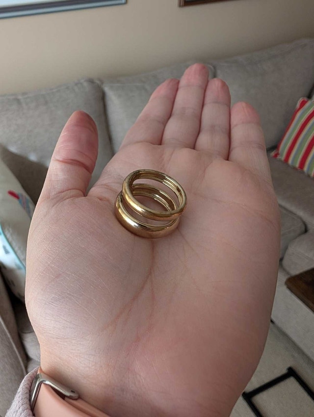 Mejuri Gold Vermeil Stacked Ring – Triple Band