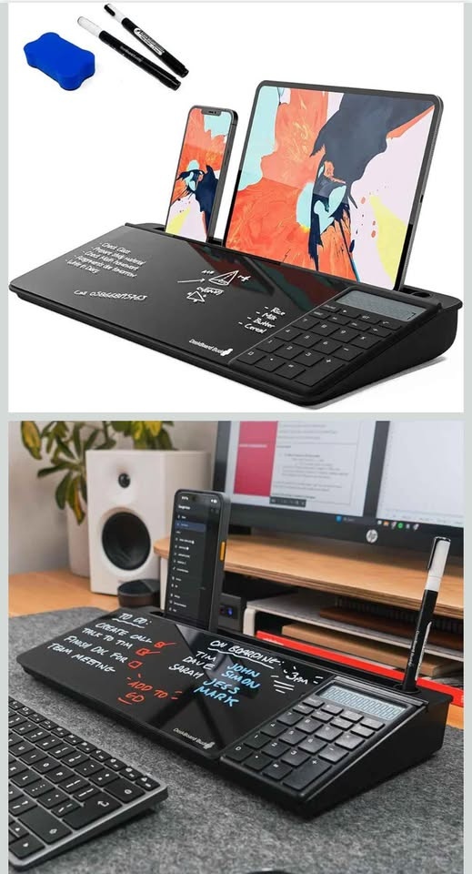 DeskBoard Buddy Desktop Whiteboard (Black with Calculator) - photo 5