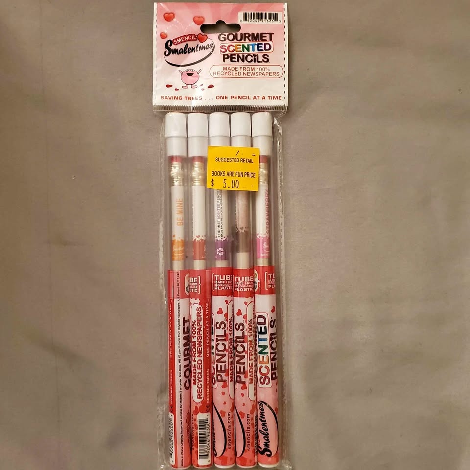 Scented Valentine's Pencil Set