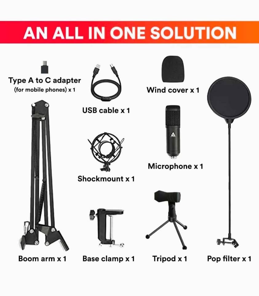 Brand New AM-C1: USB Condenser Microphone Kit - photo 2