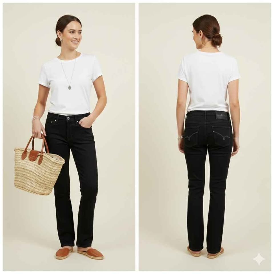 🏆  Cambio Jeans Jade Straight Jeans Size 10 - photo 3