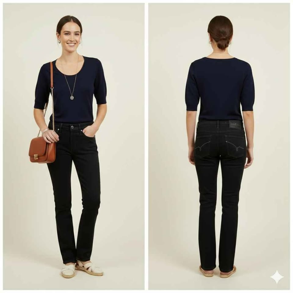 🏆  Cambio Jeans Jade Straight Jeans Size 10 - photo 4