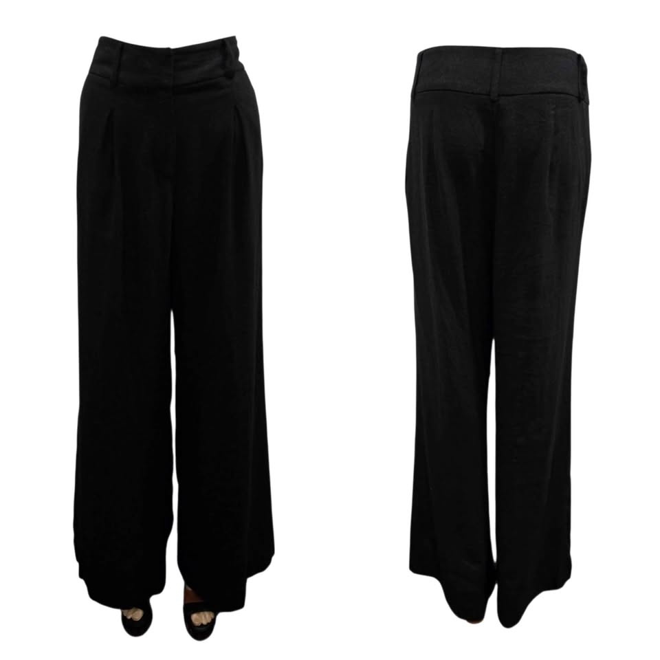 🏆 House Of Harlow Ultra High-Rise Wide-Leg Trousers Size 6-8 - photo 3