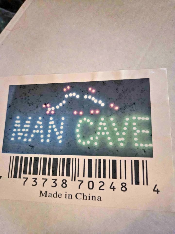 Mancave LED Sign