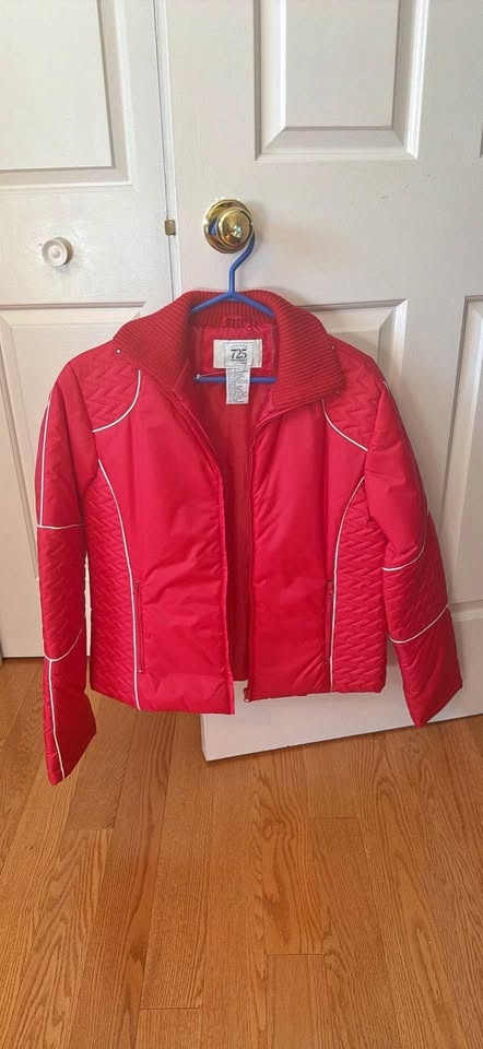 725 Originals Red Quilted Women's Large Jacket