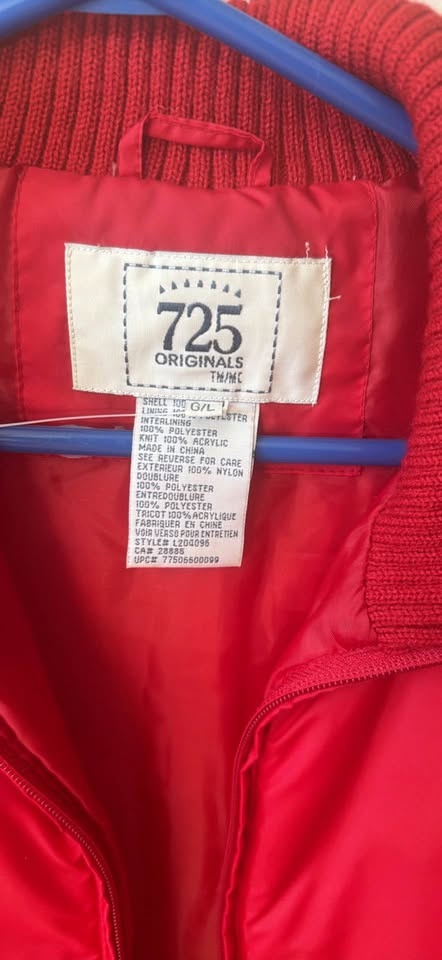 725 Originals Red Quilted Women's Large Jacket - photo 4
