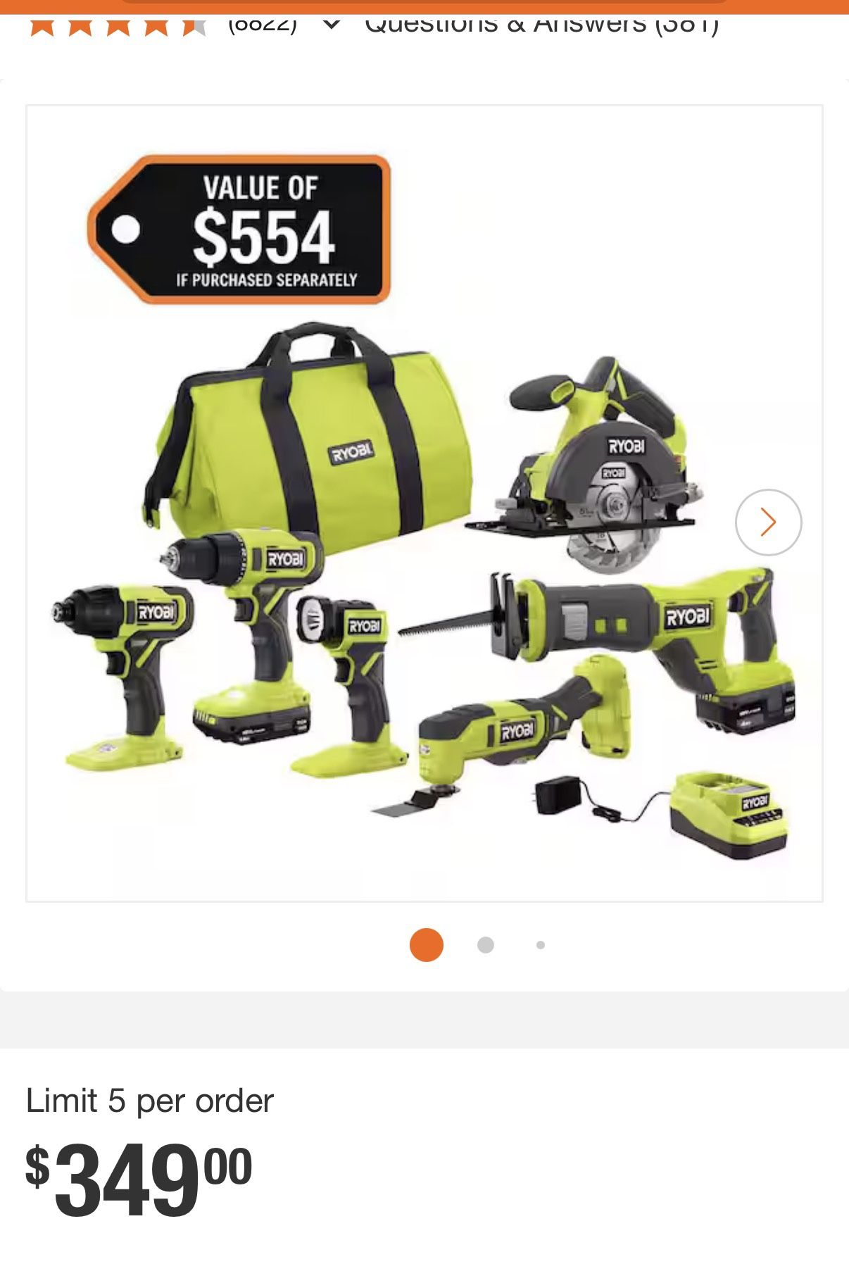Ryobi 18V Tool Kit