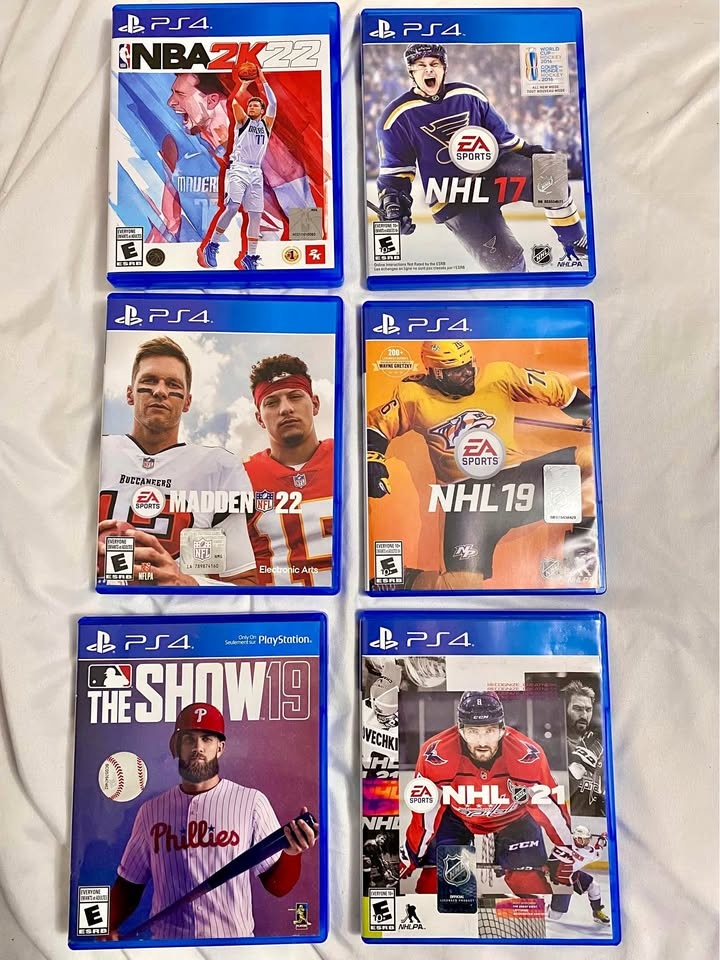 PS4 Games - NBA 2K22, Madden 22, NHL, MLB The Show