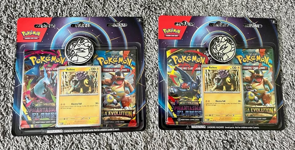 POKÉMON MEGA EVOLUTION & PHANTASMAL FLAMES 2-PACK BLISTER RAIKOU