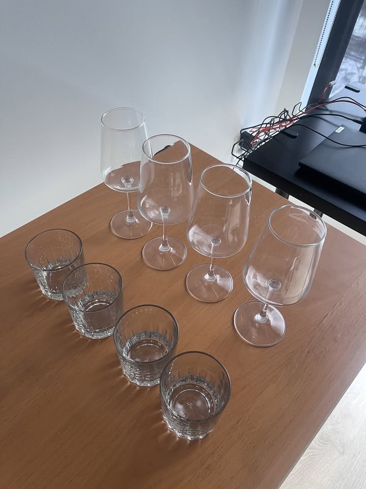Glass Set - 6 Ikea Glasses, 4 Whiskey, 4 Wine - photo 3
