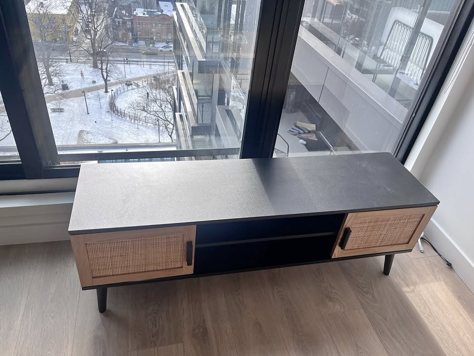 Rattan TV Stand for 65 Inch TV