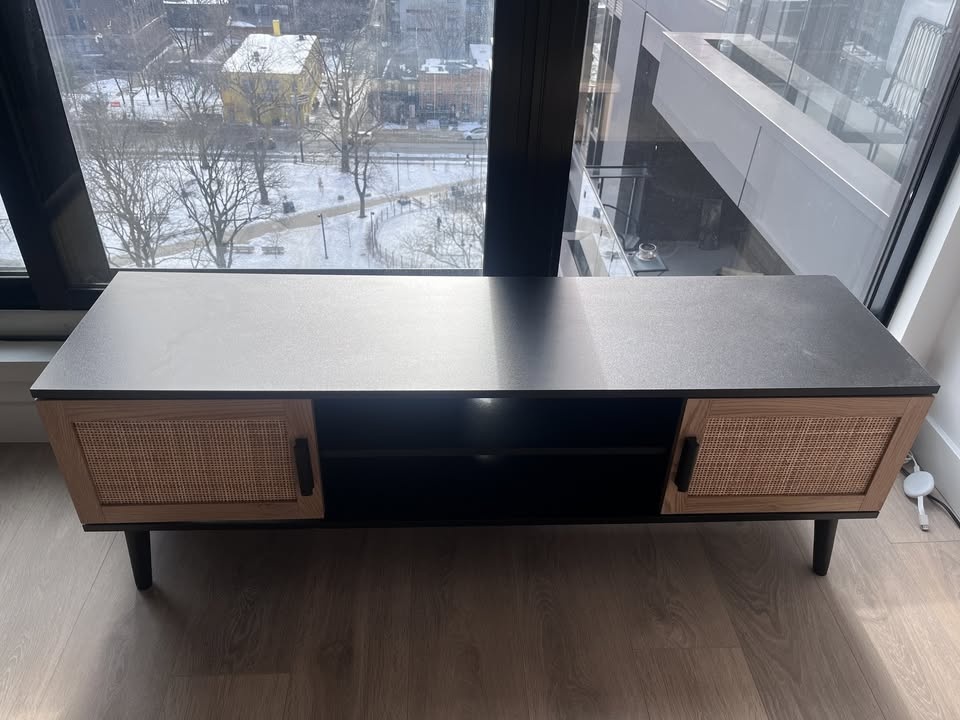 Rattan TV Stand for 65 Inch TV - photo 2