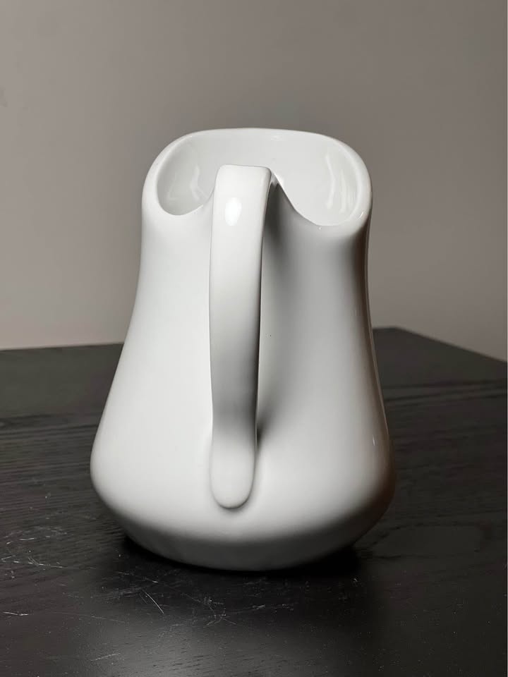 Vintage Pillivuyt France White Porcelain Pitcher - Mehun - photo 2