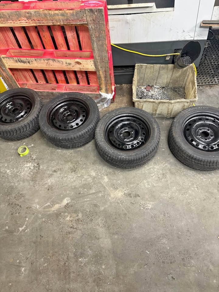 205/55R16 Winter Tires on Steel Rims – 5x114.3 – Ready to Bolt O