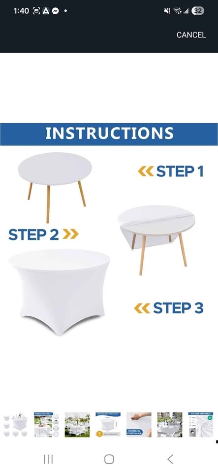 Brand New Round Tablecloths - Pack of 8 - photo 5
