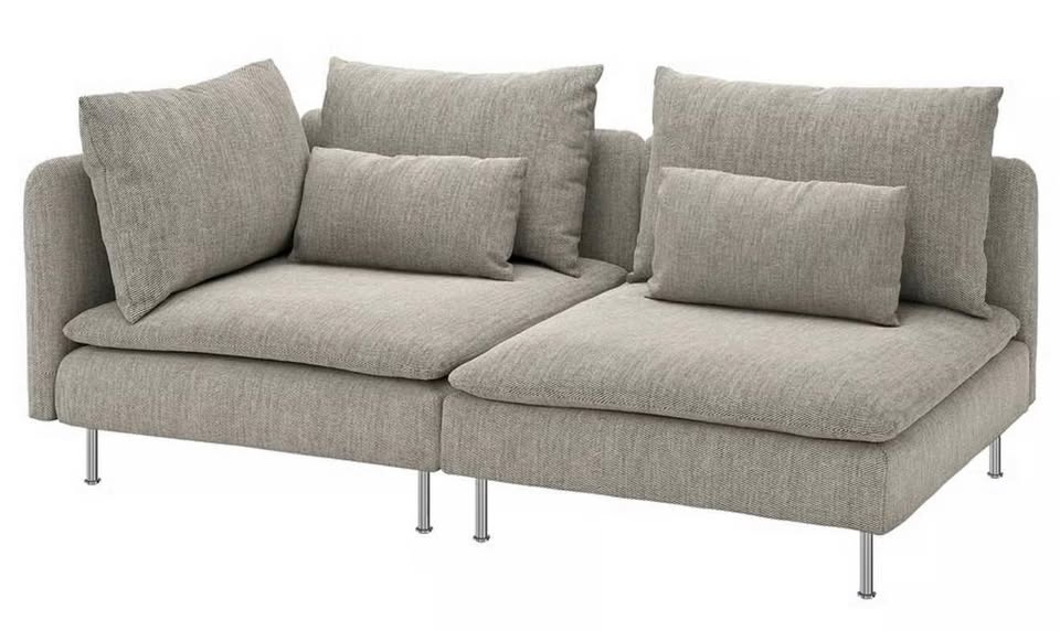 Light Grey IKEA SÖDERHAMN 2-Seat Sofa