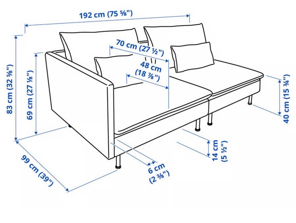 Light Grey IKEA SÖDERHAMN 2-Seat Sofa - photo 3