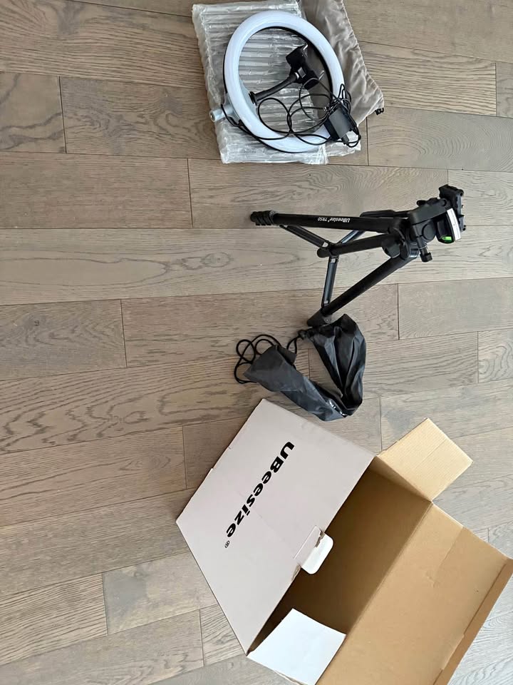 Ubeesize 10inches Ring light with Stand and Phone Holder