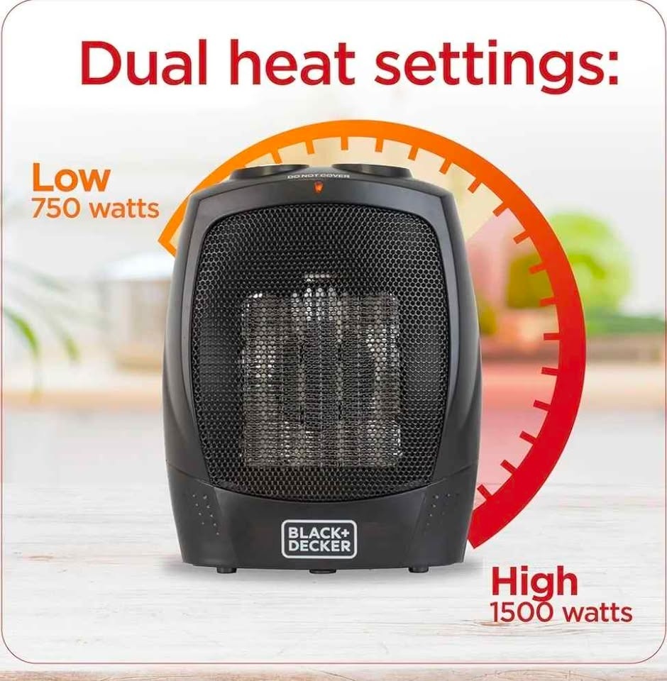 BLACK+DECKER Portable Space Heater, 1500W - photo 2