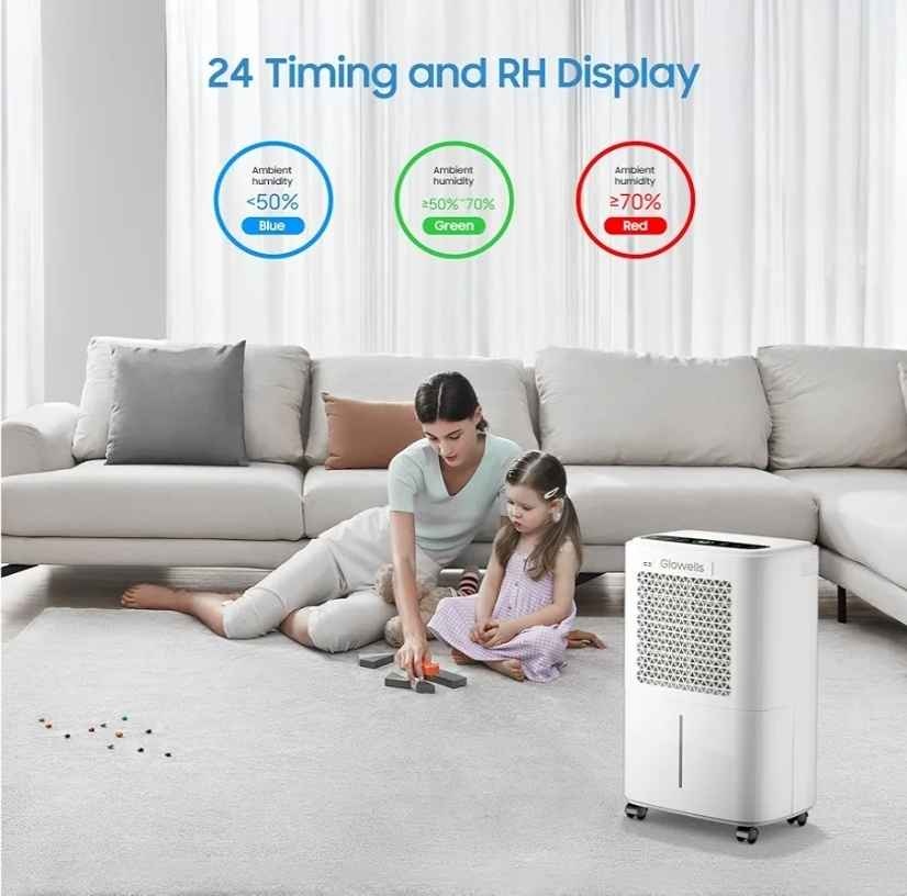 (345) 2500 Sq.Ft Basement Dehumidifier - Glowells 34 Pints - photo 3