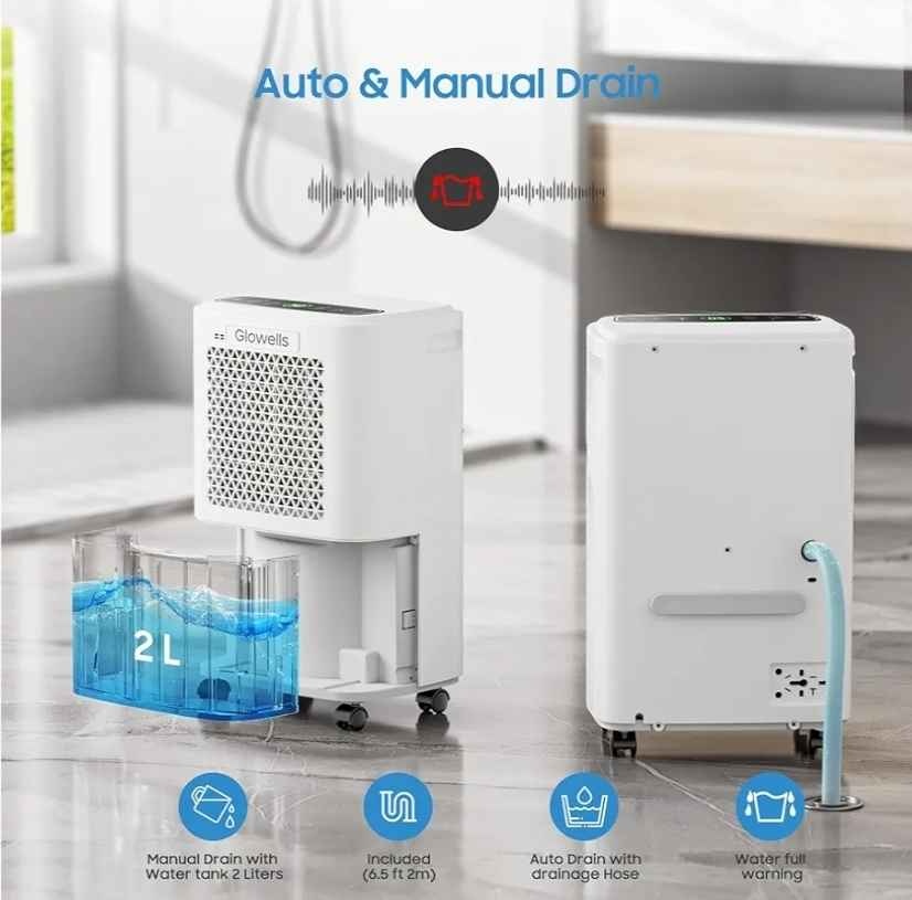 (345) 2500 Sq.Ft Basement Dehumidifier - Glowells 34 Pints - photo 4