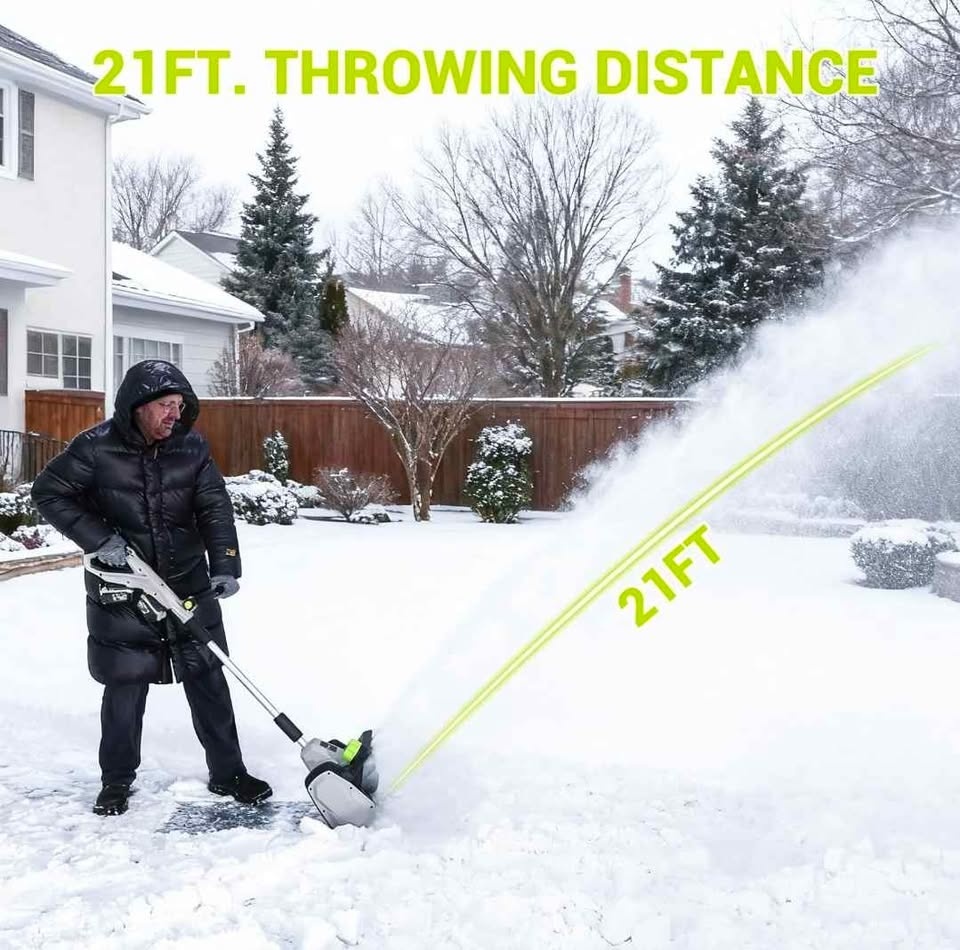 DEKOPRO 14" Cordless Electric Snow Shovel w/ 40V Battery - photo 3