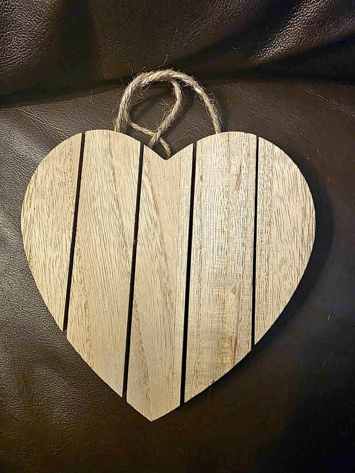 Wooden heart $1.00 each
