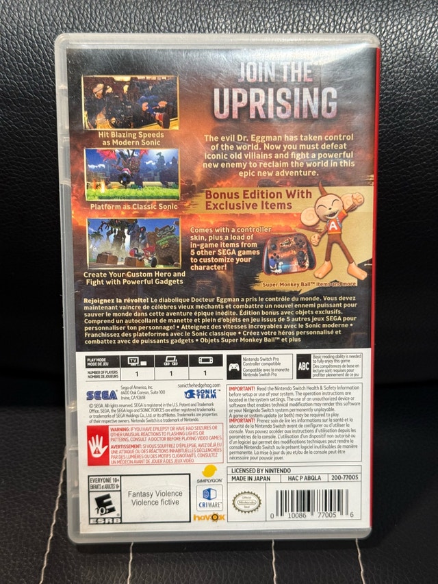 Sonic Forces - Nintendo Switch - photo 4