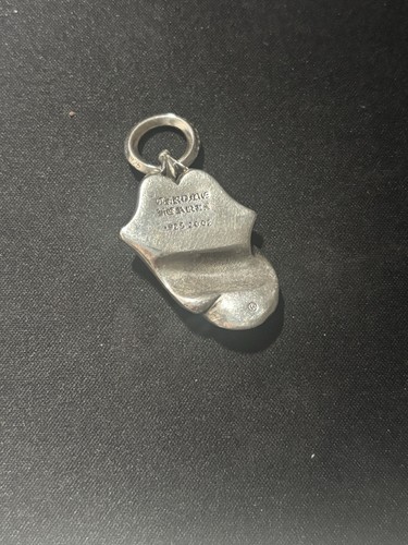 CHROME HEARTS Lip Tongue Rolling Stones Pendant Charm 925 Silver - photo 2