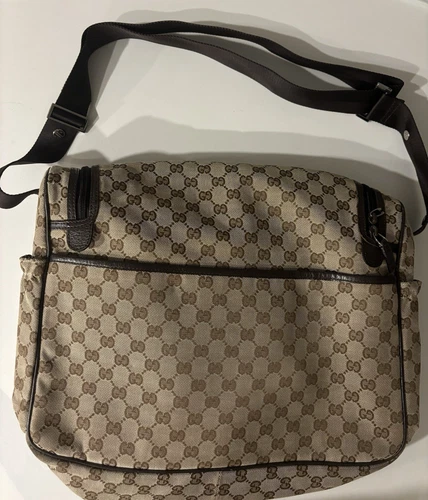 Gucci Diaper Shoulder Bag GG Monogram Canvas Beige 123326 - photo 2