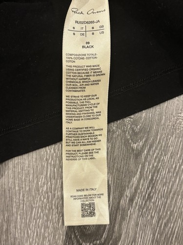 Rick Owens Level Tee Black FW24 Potterville S-XS - photo 3