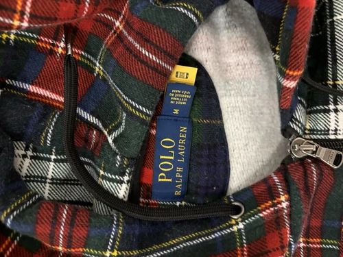 Polo Ralph Lauren Patchwork Tartan Plaid Hoodie Men's Medium New - photo 3