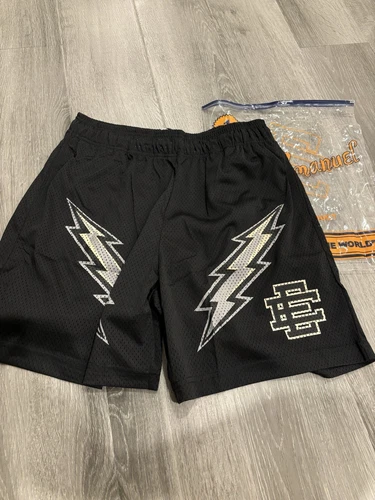 Eric Emanuel EE Shorts Small Basic Bolt Black Designer W Bag New