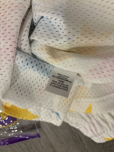 Eric Emanuel x BAPE EE Basic Short White/Yellow/Blue/Pink Size L - photo 4