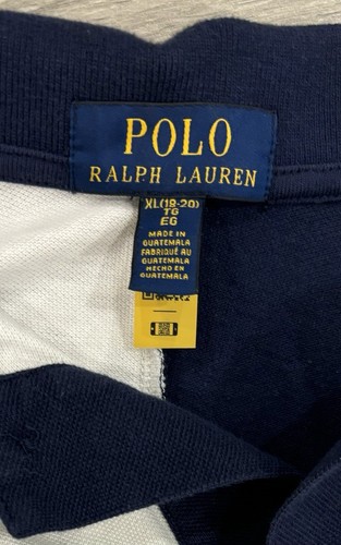 Polo Ralph Lauren Shirt XL Big Pony Navy White Authentic - photo 2
