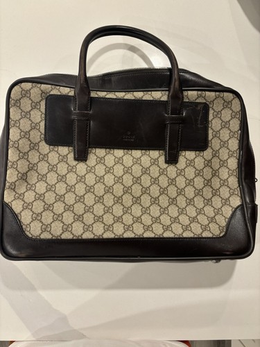 GUCCI GG Canvas Hand Bag PVC Leather Beige 101666 Auth yk8422 - photo 2