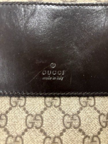GUCCI GG Canvas Hand Bag PVC Leather Beige 101666 Auth yk8422 - photo 3
