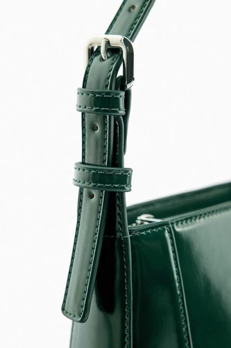 Zara Minimalist Green Shoulder Bag - photo 3