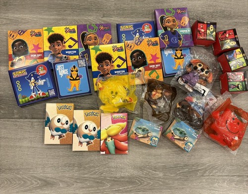 24 Assorted McDonald's Toys POKEMON, SONIC, WILDTOPIA, DONKEY KO