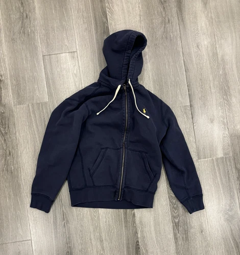 Polo Ralph Lauren Hoodie Mens M Blue Full Zip Up