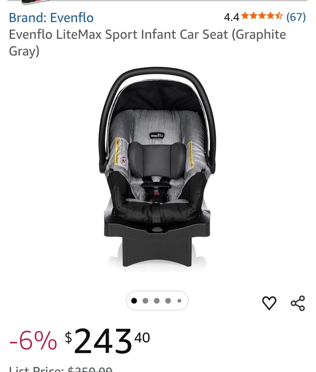Evenflo LiteMax Car Seat