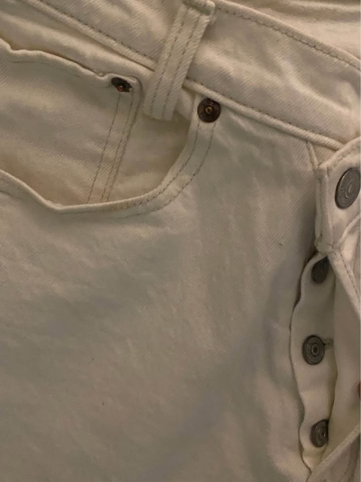 Abercrombie & Finch High Rise White Jeans 30 - photo 3