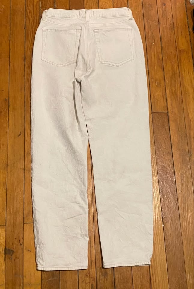 Abercrombie & Finch High Rise White Jeans 30 - photo 4