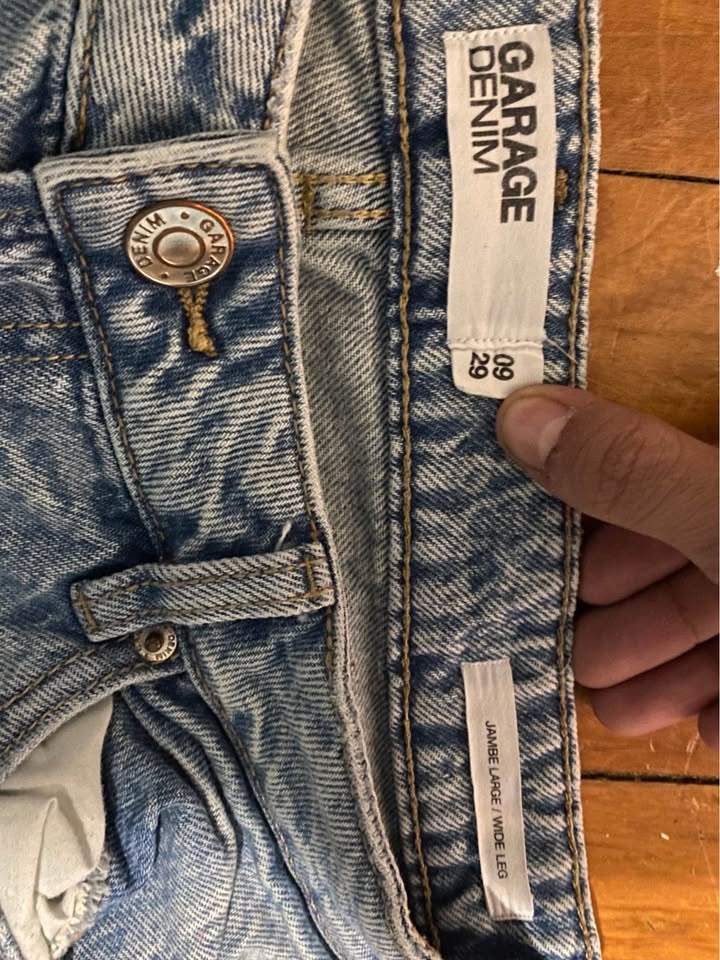 2010’s Garage Wideleg Distressed Ripped Jeans - photo 3